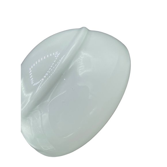 Vintage Art Deco White Glass Ceiling Globe, Light Shade Domed 11" Diameter - Picture 3 of 14